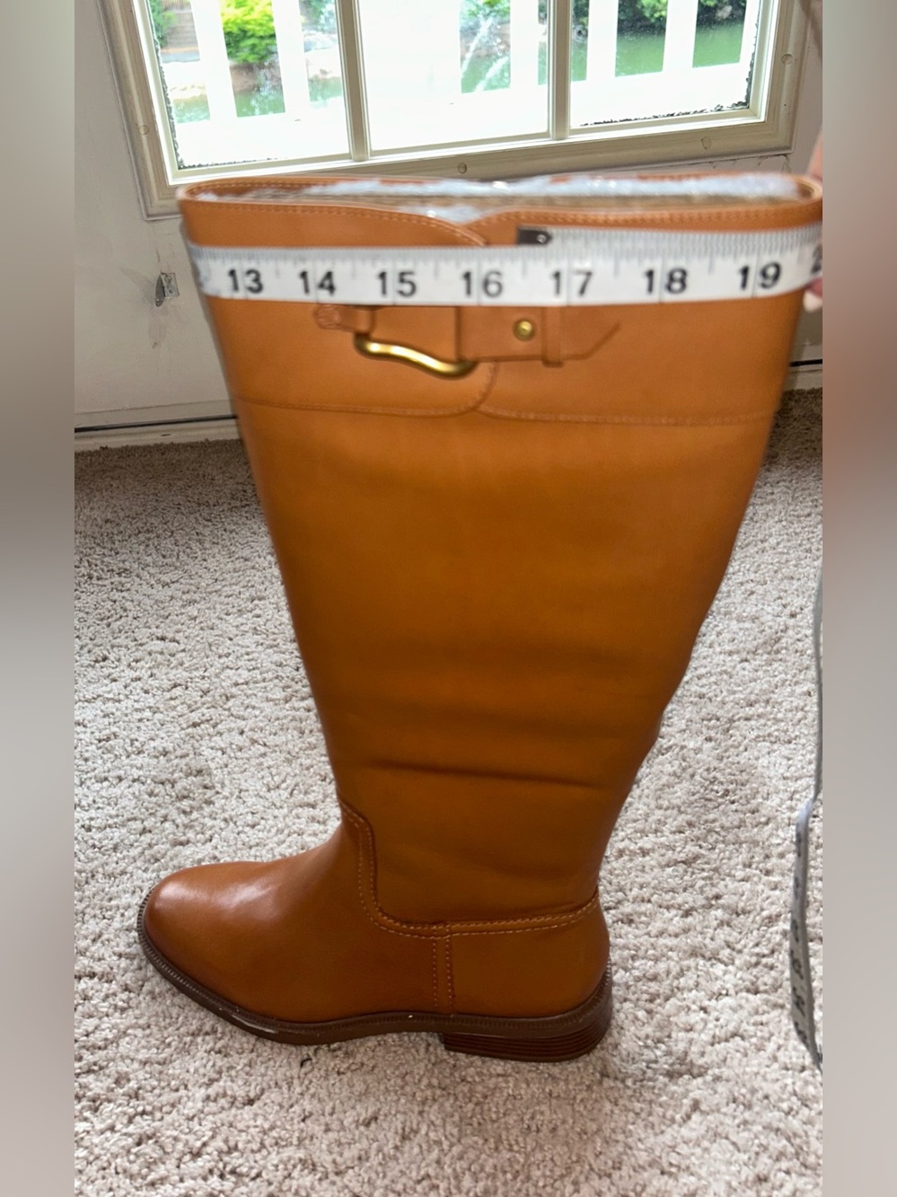Vince Camuto VC-Andalian Golden Walnut Knee High Boots Size 7.5 - Picture 5 of 15